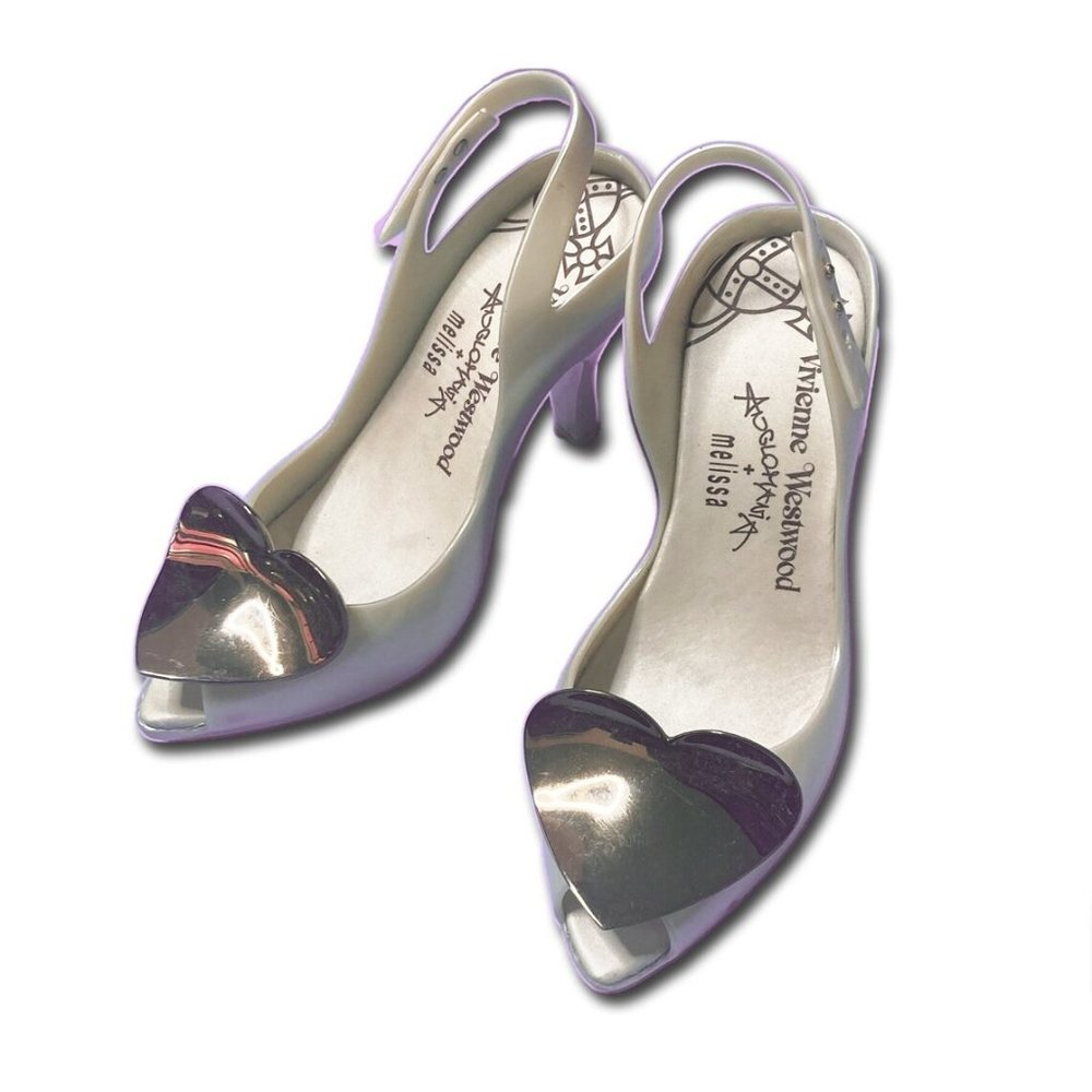 Vivienne Westwood Anglomania + Melissa Lady Dragon Heart Wedding Shoes Vegan pea
